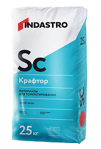 Торкрет смесь, армированная полипропиленовым фиброволокном ИНДАСТРО КРАФТОР SC30-2,5 D (25 кг) – 1