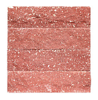 Кирпич гиперпрессованный брусок М-250 красный рустированный ложок  – 4