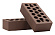 Кирпич облицовочный шоколад одинарный гладкий М-175 Керма – 5