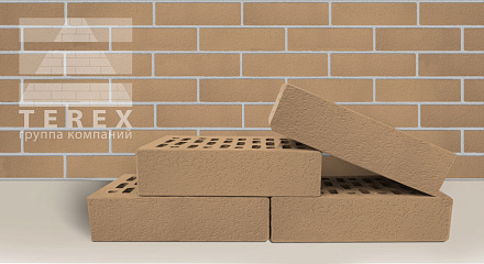 Кирпич облицовочный солома одинарный Шагрень Терекс – 2