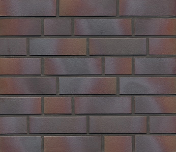 Плитка фасадная клинкерная Feldhaus Klinker R386DF14 Cerasi maritim negro гладкая, 240x52x14  – 1