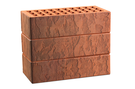 Кирпич облицовочный одинарный Красный Терра Флеш – 4