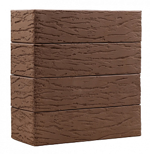 Кирпич облицовочный шоколад одинарный рустик М-175 Керма – 9