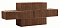 Кирпич облицовочный коричневый одинарный бархат М-175 Строма – 10