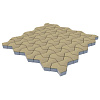 Тротуарная плитка Steinrus Пиксель Слоновая кость, гладкая, 80 мм – 1