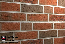 Кирпич клинкерный Feldhaus Klinker "Lava maron rustico K377NF90" рельефный 240х90х71  – 2