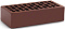 Кирпич облицовочный шоколад одинарный гладкий М-150 КС-Керамик – 1
