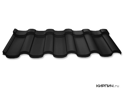 Металлочерепица Ruukki Adamante RR 33 black Pural Matt 0,5 мм – 1