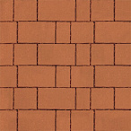 Тротуарная плитка Steinrus Старый город Берн оранжевый, гладкая, 60 мм – 2