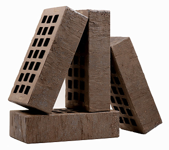 Кирпич облицовочный Темно-коричневый одинарный скала алмаз ЖКЗ – 5