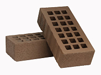 Кирпич облицовочный Темно-коричневый одинарный пена ЖКЗ – 5