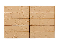 Кирпич облицовочный солома одинарный рустик ЖКЗ – 4