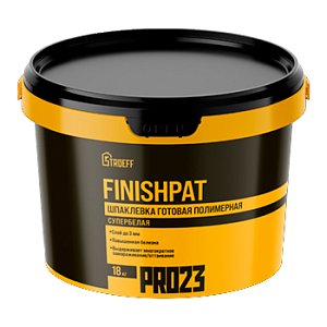 Шпаклевка готовая полимерная супербелая Finishpat Строефф PR023 18кг – 1