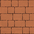 Тротуарная плитка Steinrus Palermo оранжевый, гладкая, 80 мм – 2