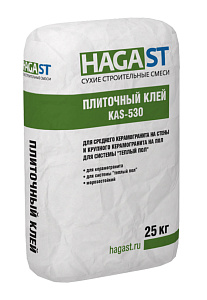 Плиточный клей для керамической плитки, керамогранита и камня HAGAST KAS-530 Зимний (25 кг) – 1