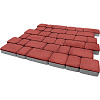 Тротуарная плитка Steinrus Инсбрук Альт красный, гладкая, 60 мм – 1
