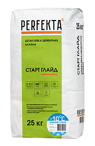 Шпаклевка цементная фасадная базовая Perfekta СТАРТ ГЛАЙД ЗИМА белый 25 кг  – 1