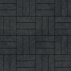 Тротуарная плитка Steinrus Паркет черный, native, 60 мм – 2