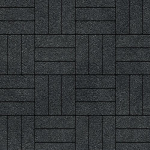 Тротуарная плитка Steinrus Паркет черный, native, 60 мм – 2