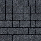 Тротуарная плитка Steinrus Инсбрук Альт Брик Неро, backwash, Old-Age, 60 мм – 2