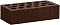 Кирпич облицовочный шоколад одинарный бархат М-175 Керма – 1