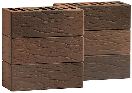 Кирпич облицовочный Нева евро полуторный Горизонтальный Руст М200 VOLGABRICK – 8