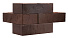 Кирпич облицовочный Флеш Графит одинарный Сахара М-150 Магма – 8