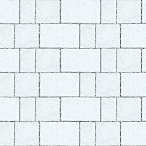 Тротуарная плитка Steinrus Новый город Рид белый, native, 80 мм – 2