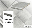 Клинкерный цоколь  Stroeher KERAPLATTE ROCCIA 837 marmos, 294х73х8  – 1