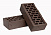 Кирпич облицовочный шоколад одинарный Сланец М-150 Магма – 3