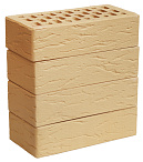 Кирпич облицовочный слоновая кость одинарный рустик Терекс – 5