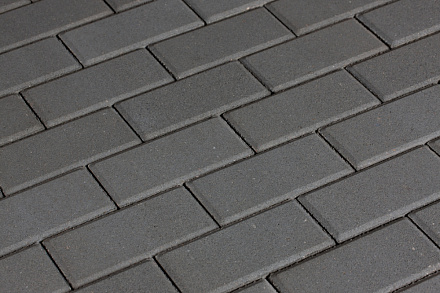 Тротуарная плитка 342 МЗ Брусчатка 200х100х60 Темно-серый  – 1