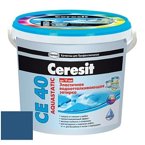 Затирка эластичная Ceresit CE А 40 темно-синяя 2 кг – 1