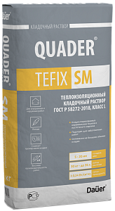 QUADER® TEFIX SM ЗИМА Кладочный раствор теплоизоляционный 30 кг – 1