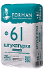Штукатурка цементная FORMAN № 61 серый 25 кг  – 1