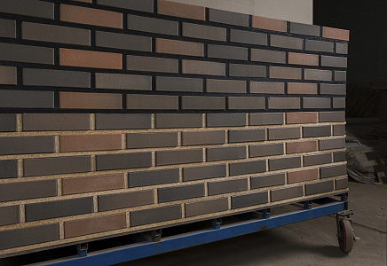 Кирпич облицовочный Флеш Асфальт одинарный М200 VOLGABRICK – 3