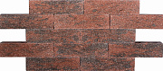 Кирпич гиперпрессованный одинарный Красный Берилл рустированный угол СПК – 1
