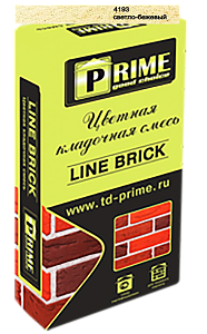 4193 Цветной кладочный раствор LineBrick "Wasser" PRIME светло-бежевый, 25 кг – 1