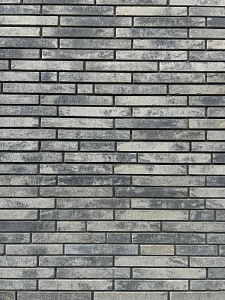 Кирпич гиперпрессованный ригельный Серый Обсидиан гладкий СПК – 6