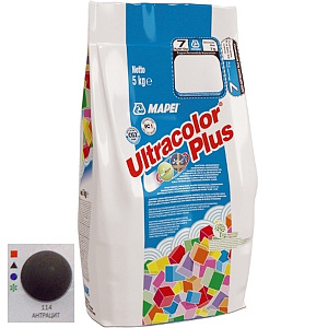 Затирка цементная Mapei Ultracolor Plus №114 антрацит 5 кг – 1
