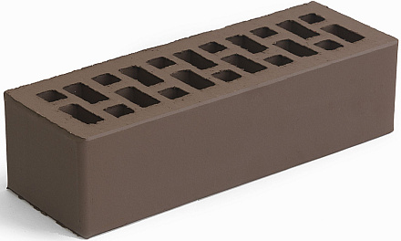 Кирпич облицовочный коричневый евро гладкий М-150 – 1