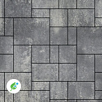 Тротуарная плитка Steinrus Инсбрук Альпен ColorMix Актау, гладкая, 60 мм – 2