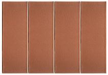 Кирпич облицовочный красный полуторный гладкий М-150  Браер – 7