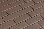 Тротуарная плитка 342 МЗ Брусчатка 200х100х40 коричневая  – 1