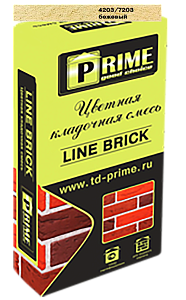 7206 Цветной кладочный раствор LineBrick "Klinker" зима PRIME бежевый, 25 кг – 1