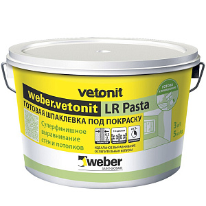 Шпатлёвка полимерная Weber Vetonit LR Pasta 5 кг – 1