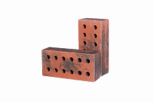 Кирпич гиперпрессованный одинарный Красный Берилл гладкий СПК – 2