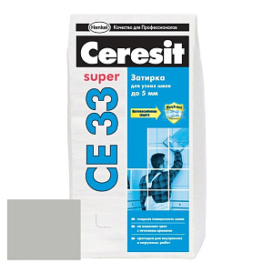 Затирка для узких швов Ceresit CE33 Super №10 манхеттен 2 кг – 1