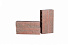 Кирпич гиперпрессованный одинарный Терракотовый Обсидиан рустированный ложок СПК – 2