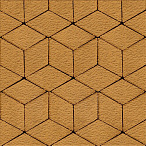 Тротуарная плитка Steinrus Ромб оранжевый, Old-Age, 60 мм – 2